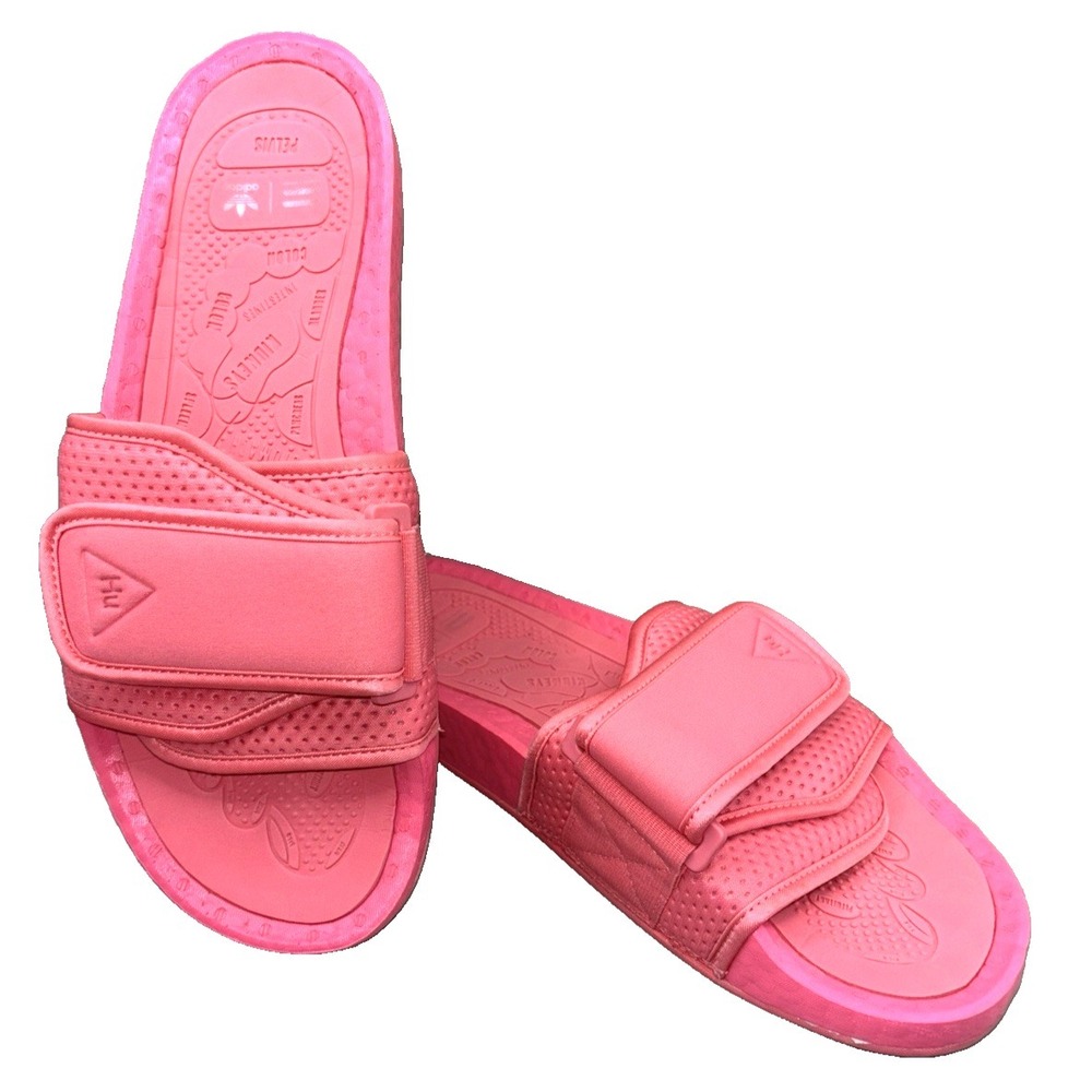 Adidas‎ x Pharrell Williams Chancletas Hu slides in Neon Pink size 11 Boost Foam